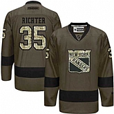 Glued New York Rangers #35 Mike Richter Green Salute to Service NHL Jersey,baseball caps,new era cap wholesale,wholesale hats